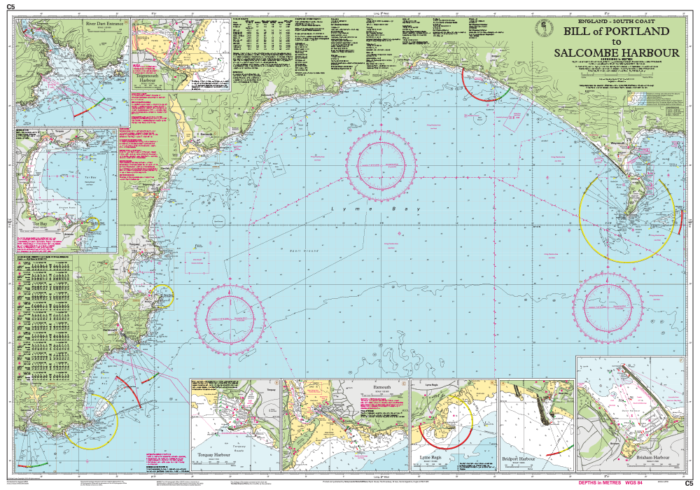 Imray Chart C5 Portland Bill to Salcombe Harbour - thumbnail 3